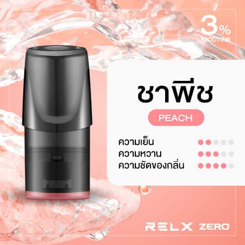 RELX Zero Pod กลิ่นชาพีช