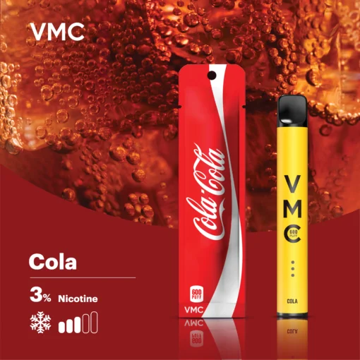 VMC POD 600 PUFF บุหรี่ไฟฟ้า พอตใช้แล้วทิ้ง กลิ่น Cola